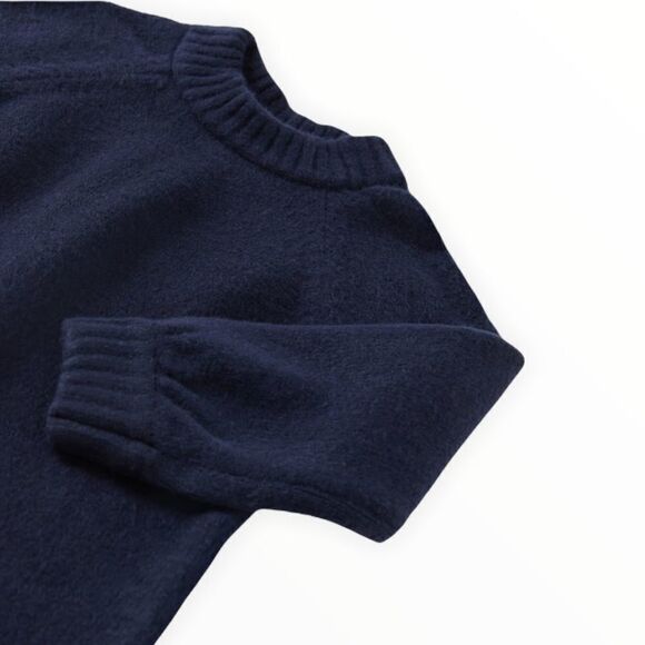 ZARA Kids | Navy | KNIT HIGH NECK DRESS - Picture 4 of 8